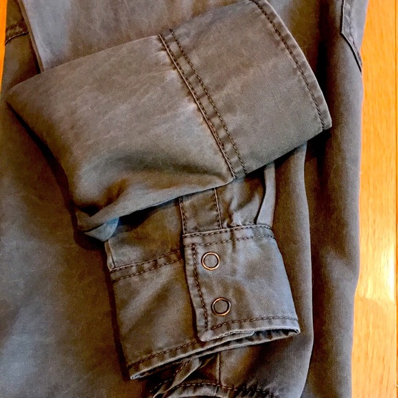 Brushed Denim Shirt by Express - Picture 7 of 9